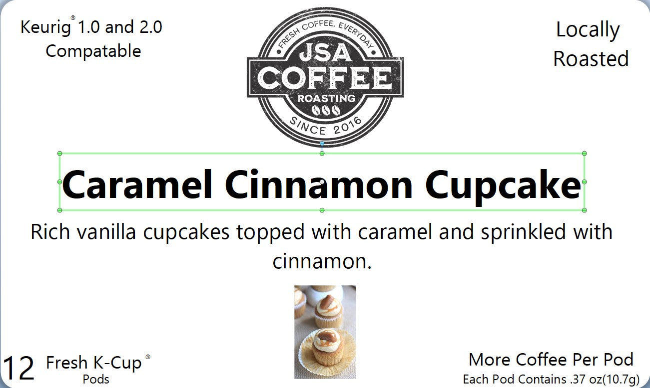 Fresh 12 Pack Caramel Cinnamon Cupcake