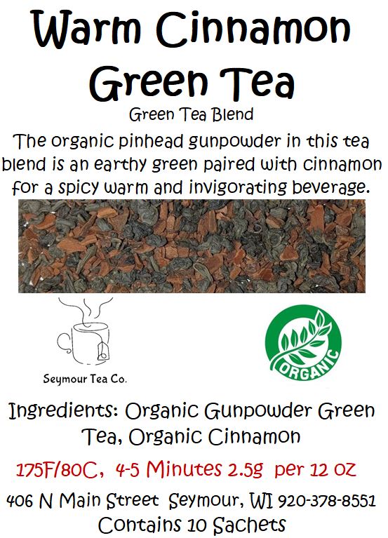 Organic Warm Cinnamon Green Tea