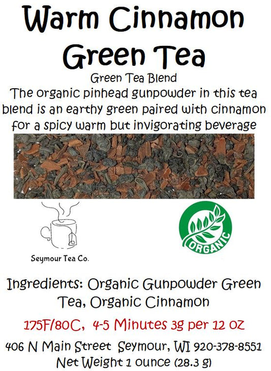 Organic Warm Cinnamon Green Tea